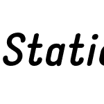 Static Bold Italic