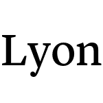 Lyon Text Regular No. 2