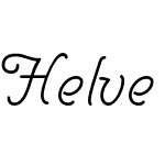 Helve Cursive