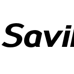 Savile ExtraBold Italic