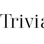 Trivia Serif Book