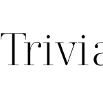 Trivia Serif Light