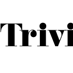 Trivia Serif Black