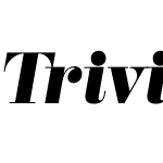 Trivia Serif Black