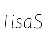 TisaSansOT-ThinItalic