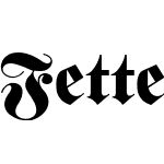 Fette classic UNZ Fraktur