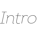 Intro Thin Italic