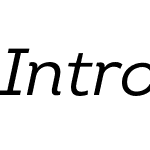 Intro Book Italic