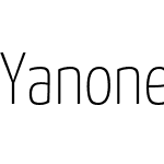 Yanone Kaffeesatz Thin