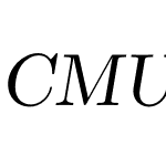 CMU Serif Slanted