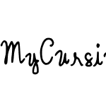 MyCursiveFont