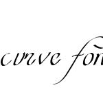 curve font