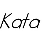 Kata Bidalan Italic Bold