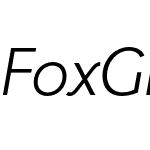 Fox Grotesque Lt