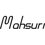 Mahsuri Italic