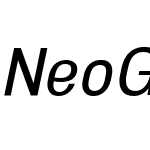 NeoGram Condensed Medium Italic