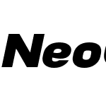 NeoGram Extended Black Italic