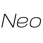 NeoGram Extended Light Italic