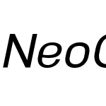 NeoGram Medium Italic