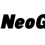 NeoGram Condensed Black Italic