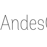 Andes Condensed UltraLight