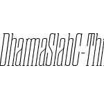 Dharma Slab C Thin Italic