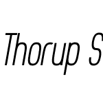 Thorup Sans Italic