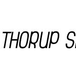 Thorup Sans Small Caps Italic