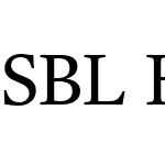 SBL Hebrew