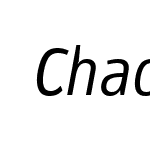 ChacoLightItalic