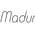 Madurai Cond Thin Italic