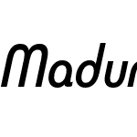 Madurai Cond Medium Italic