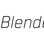 Blender Pro Thin Italic