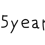 5yearsoldfont