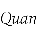 QuantW05-LightItalic