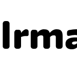 Irma Text Round Black