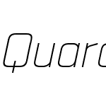 QuarcaW05-ExtLightItalic