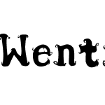 Wentira font