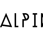 Alpine Typeface A1