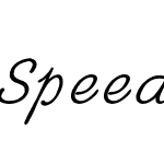 Speedball Slant Script