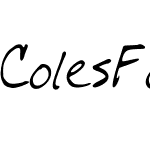 ColesFont