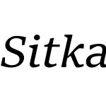 Sitka Text