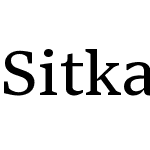 Sitka Text