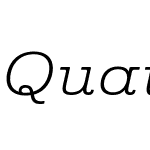 QuatieW05-ExtLightItalic