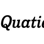 QuatieW05-CondDemiItalic