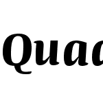 QuadorW05-Bold-Italic