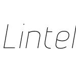 Lintel Thin Italic