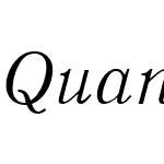 QuantAntiquaW10-LightItalic