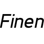 Fineness Pro Bold Italic