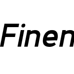 Fineness Pro Black Italic